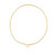14k Yellow Gold Heart Element Paperclip Necklace