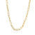 14k Yellow Gold High Polish Elongated Paperclip Jax Link Necklace