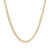14k Two Tone Gold Pave Curb Chain (2.60 mm)