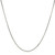 Rhodium Plated 1.3mm Sterling Silver Snake Style Chain (1.30 mm)