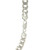 Rhodium Plated Sterling Silver Curb Style Chain (10.20 mm)