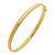 Two Tone Minimalist Bangle in 14K Yellow Gold (4.10 mm)