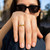 Star & Moon Ring in 10K Two Tone Gold
