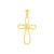 14k Yellow Gold Looped Knot Style Cross Pendant