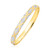 10k Two-Tone Gold Geometric Diamond Motif Bangle (6.00 mm)