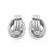 Polished Love Knot Earrings with Interlocking Rings in Sterling Silver(15mm)