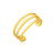 14k Yellow Gold Three Bar Toe Ring