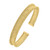 Smooth Surface Pallina Cuff Bangle in 14K Yellow Gold (9.00 mm)