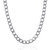 Rhodium Plated Sterling Silver Curb Style Chain (11.60 mm)
