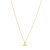 Whale Tail Necklace in 14K Yellow Gold