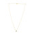 14k Yellow Gold MOP Evil Eye Necklace