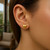 Small Polished Heart Post Earrings in 14K Yellow Gold
