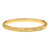 Engraved Medium Bangle in 14K Yellow Gold (6.20 mm)