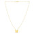 14k Yellow Gold Papillon Butterfly Necklace