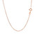 18k Rose Gold Diamond Cut Cable Link Chain (1.10 mm)