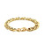 14k Yellow Gold Curb Chain Design with Diamond Cuts Bracelet (8.80 mm)