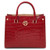 Tuscany Leather Croque Croc Embossed Italian Leather Handbag