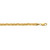 3.5mm 14k Yellow Braided Foxtail Anklet