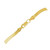 1.5mm 14k Yellow Gold Super Flex Herringbone Anklet