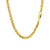 4.1mm 14k Yellow Gold Diamond Cut Round Franco Chain