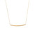 14k Yellow Gold Thin Textured Bar Necklace