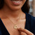 14k Yellow Gold with Peace Symbol Pendant
