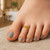 14k Yellow Gold Heart Toe Ring