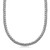 Oxidized Sterling Silver Wheat Style Chain Men's Necklace