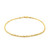 2.0mm 10k Yellow Gold Diamond Cut Rope Anklet 