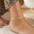 3.0mm 10k Yellow Gold Heart Anklet