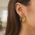 10k Yellow Gold Graduated Twisted Hoop Earrings
