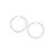 Classic Hoop Earrings in 14k White Gold (20mm Diameter) (3.0mm)