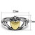 Stainless Steel Claddagh Gold Plated Heart Ring