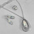 Ancient Roman Glass Womens Pear Drop Earrings Sterling Silver