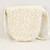 Encore Vintage Evening Bag Beads Sequins White Pink Made in Hong Kong 