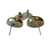 Vintage Oval Abalone Shell Earrings