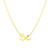 14K Yellow Gold Si Necklace with Diamond