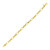 14k Yellow Gold Twisted and Polished Link Bracelet