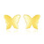 Butterfly 14k Yellow Gold Polished Earrings
