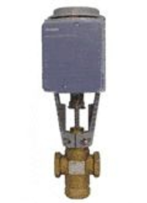 Siemens 274-03201, Valve Assembly: 3-Way, Mixing, 1/2-inch, 4 CV, Equal Percentage/Linear, Brass Trim, FxF, Proportional Control, Electro-Hydraulicl Spring Return