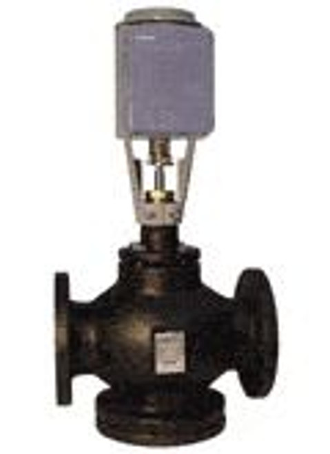 Siemens 274-05941, Valve Assembly: 2-Way, NO, 3-inch, 100 CV, Equal Percentage, Bronze Trim, Flanged, Proportional Control, Electro-Hydraulic Actuator, Spring Return
