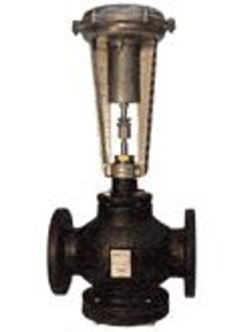 Siemens 277-05951, Valve Assembly: 2-Way, NC, 3-inch, 100 CV, Equal Percentage, Bronze Trim, Flanged, 8-inch Pneumatic Actuator