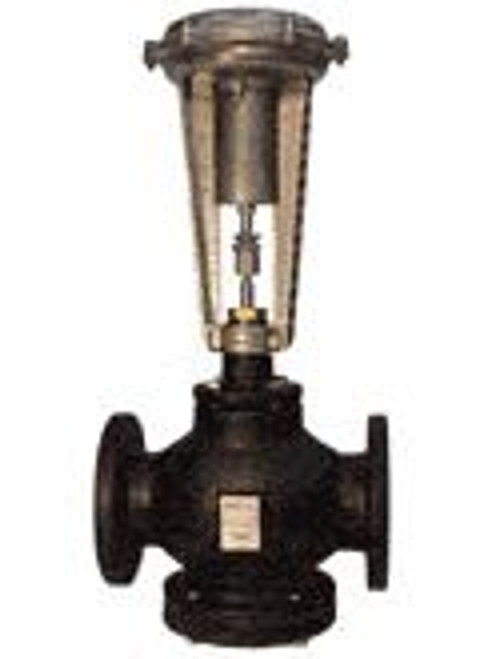 Siemens 277-05980, Valve Assembly: 2-Way, NO, 2-1/2-inch, 63 CV, Equal Percentage, Bronze Trim, Flanged, 8-inch Pneumatic Actuator