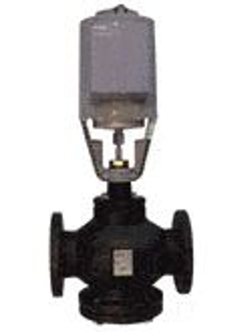 Siemens 292-05932, Valve Assembly: 2-Way, NC, 4-inch, 160 CV, Equal Percentage, Stainless Steel Trim, Flanged, Floating Control, Electro-Hydraulic Actuator, Spring Return