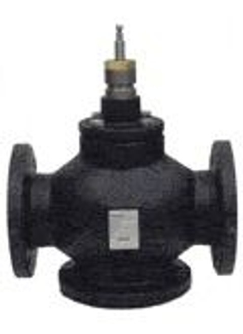 Siemens 599-06161, Flowrite 3" Flanged, 3-Way Valve, 100 CV, Equal percentage (NC port) Linear (NO port), Bronze Trim, ANSI 125