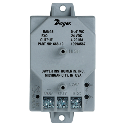 Dwyer Instruments 668-14 DIFF PR XMTR 0-+/-25IN