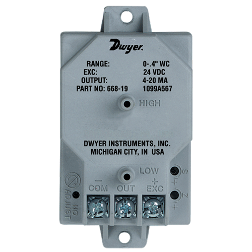 Dwyer Instruments 668C-8 DIFF PR XMTR 0-50 INWC
