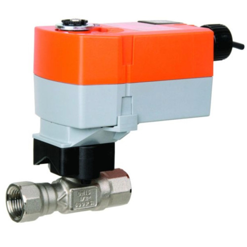 Belimo B215HT290+TFRB120, 2-way, HT-CCV, 1/2" NPT, 2.90cv with Spring Return, 18 in-lb , On/Off, 100 to 240V