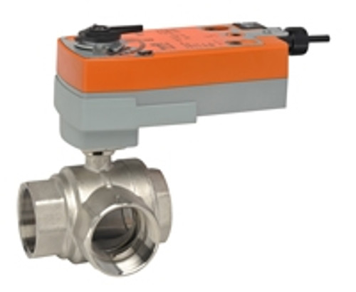 Belimo B350L+AFRBUP, 2" 3W BV, -valve, CV=87 with Spring Return,180 in-lb , On/Off, 24-240V