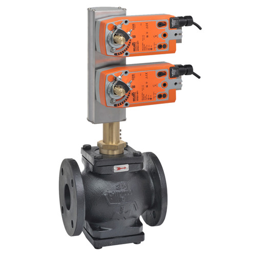 Belimo G6125C-250+2*AFBUP-X1, 2-way FGV PC, Bronze Trim, 5" Cv 263